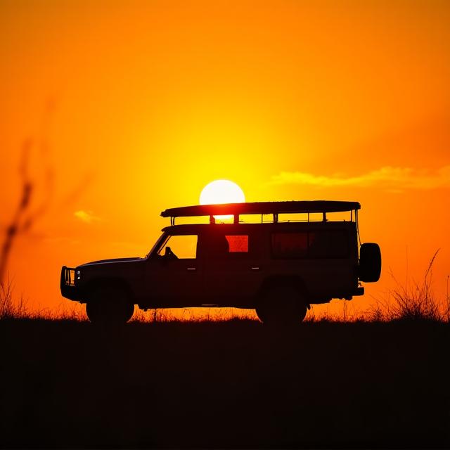 Bespoke safari landscape at dawn